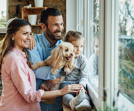 Famille fenêtre PVC