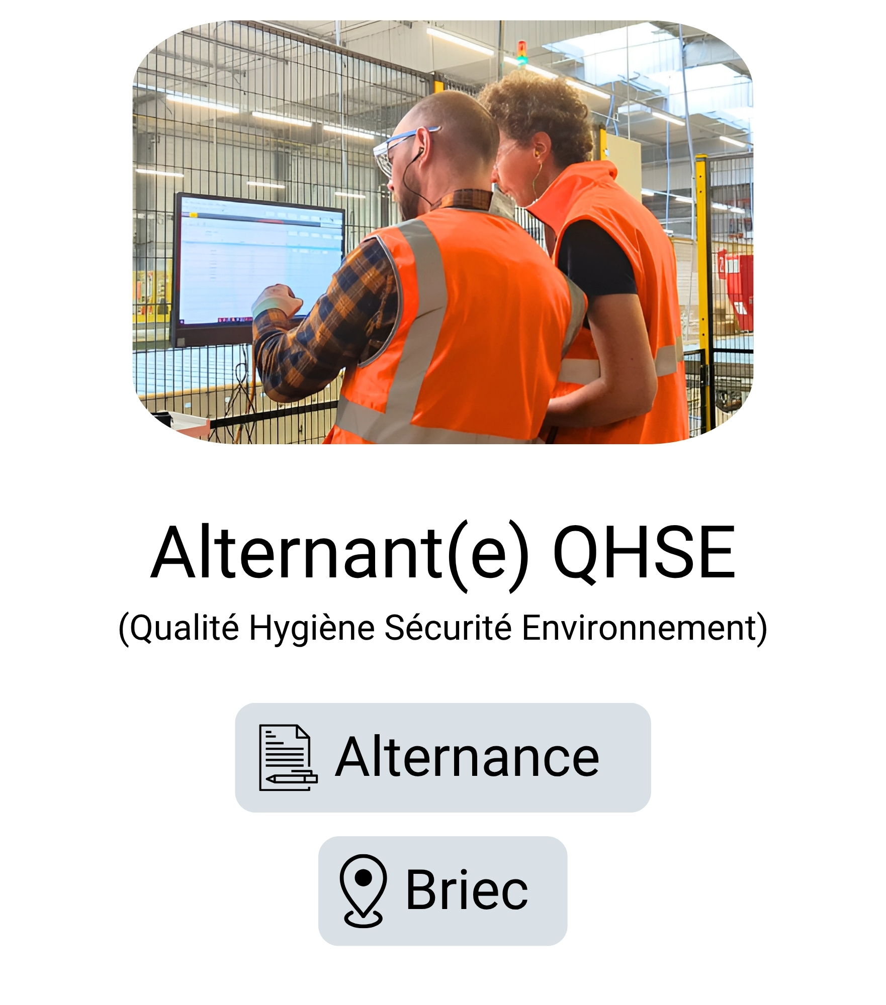 LE NOUY - Alternance QHSE (Qualité, Hygiène, Sécurité et Environnement)