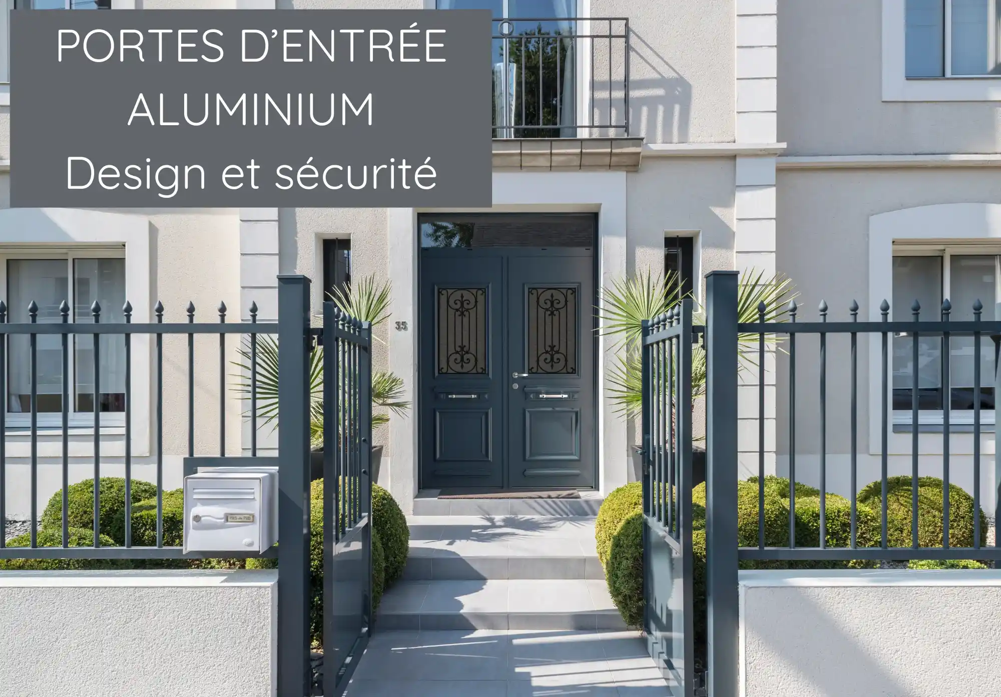 portesb  d'entrée alu - design et sécurité